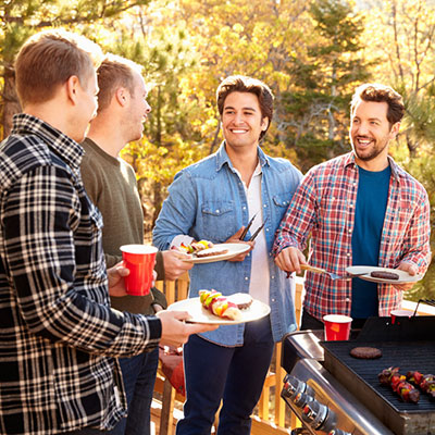 Backyard BBQing with Friends